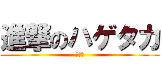 進撃のハゲタカ (あはは)