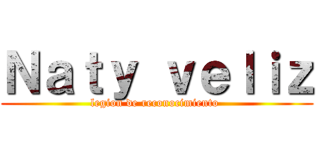 Ｎａｔｙ ｖｅｌｉｚ (legion de reconocimiento )