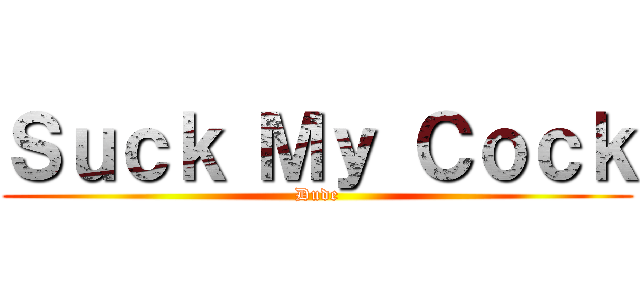 Ｓｕｃｋ Ｍｙ Ｃｏｃｋ (Dude)