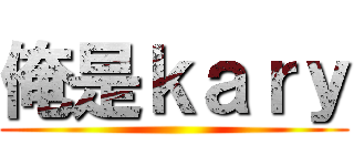 俺是ｋａｒｙ ()