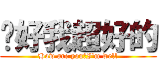 你好我超好的 (How are you?I\'m well)