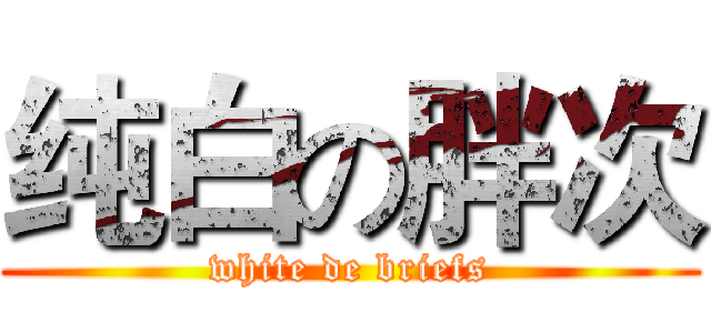 纯白の胖次 (white de briefs)