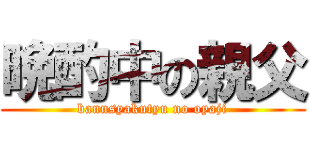 晩酌中の親父 (bannsyakutyu no oyaji)