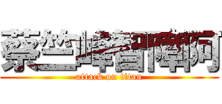 蔡竺峰智障阿 (attack on titan)