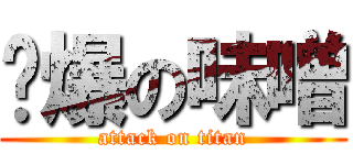 燙爆の味噌 (attack on titan)