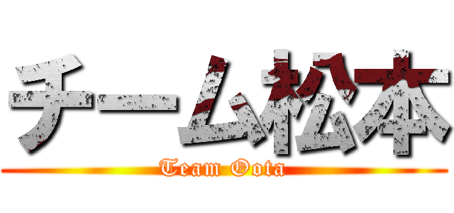 チーム松本 (Team Oota)