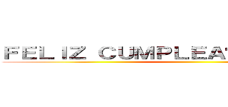 ＦＥＬＩＺ ＣＵＭＰＬＥＡÑＯＳ ｍｉｇｕｅｌ ()