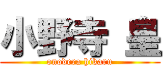 小野寺 皇 (onodera hikaru)