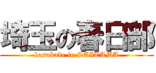 埼玉の春日部 (kasukabe in SAITAMA)