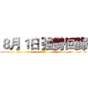 ８月１日 強勢回歸 (夜跑復活)