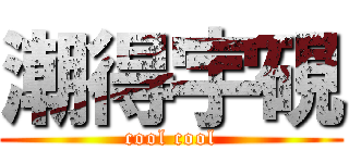 潮得宇硯 (cool cool)