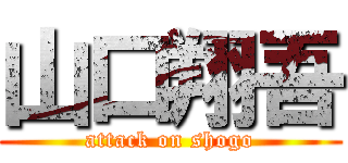 山口翔吾 (attack on shogo)