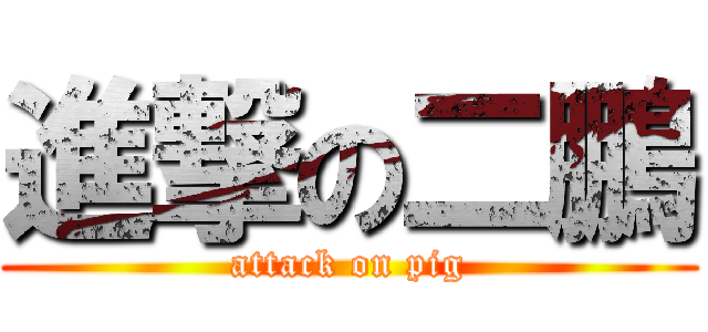 進撃の二鵬 (attack on pig)