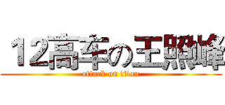 １２高车の王照峰 (attack on titan)