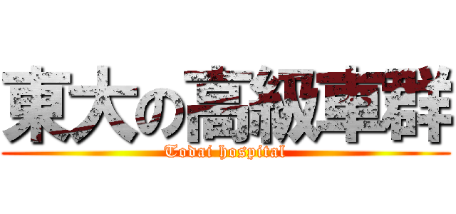 東大の高級車群 (Todai hospital)