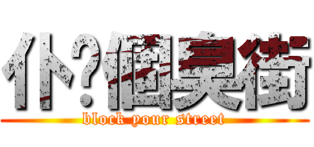仆你個臭街 (block your street)