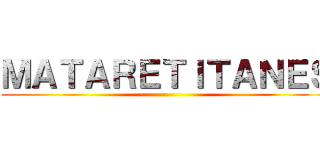 ＭＡＴＡＲＥＴＩＴＡＮＥＳ ()