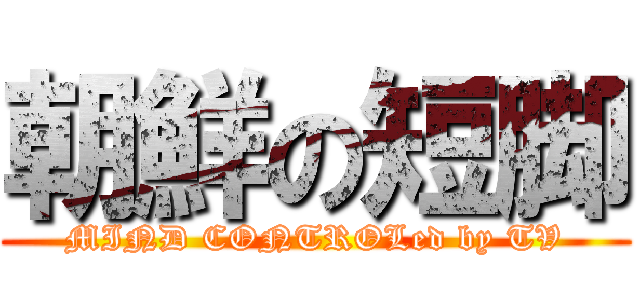 朝鮮の短脚 (MIND CONTROLed by TV)