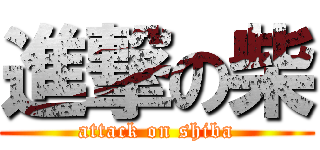 進撃の柴 (attack on shiba)