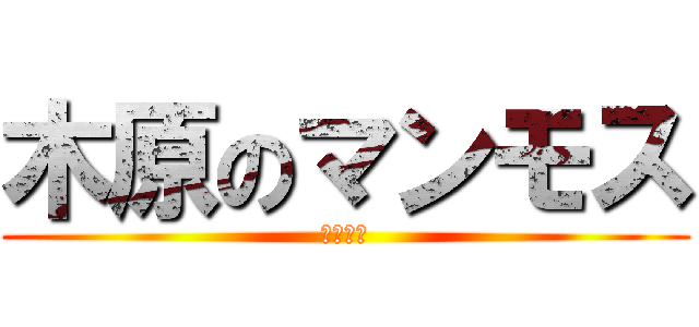 木原のマンモス (ㄘんㄘん)