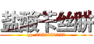 盐酸苄丝肼 (qq  2355880557)