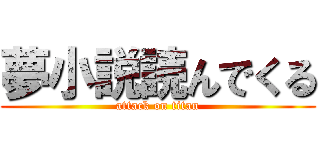 夢小説読んでくる (attack on titan)