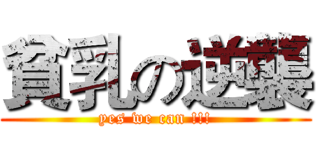 貧乳の逆襲 (yes we can !!!)