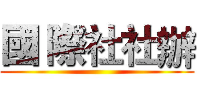 國 際社社辦 ()