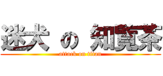 迷犬 の 知覧茶 (attack on titan)