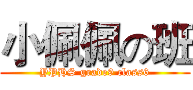 小佩佩の班 (YPHS grade9 class6)