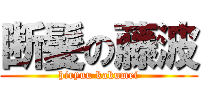 断髪の藤波 (hiryuu kakumei)