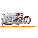 進撃の  (               )