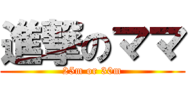 進撃のママ (25m or 30m)