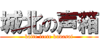 城北の声箱 (kaite irete kudasai)