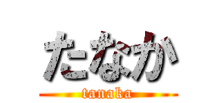 たなか (tanaka)
