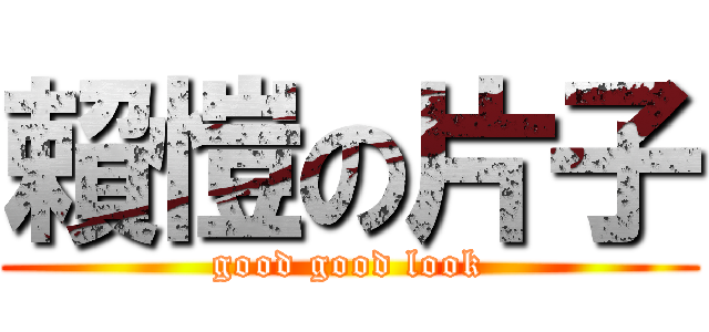 賴愷の片子 (good good look)