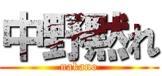 中野黙れ (nakano)
