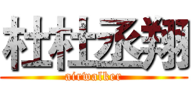 杜杜丞翔 (airwalker)