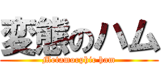 変態のハム (Metamorphic ham)