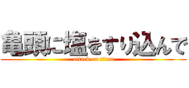 亀頭に塩をすり込んで (attack on titan)