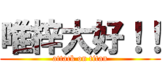 唯梓大好！！ (attack on titan)