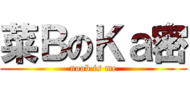 菜ＢのＫａ密 (noob is me)