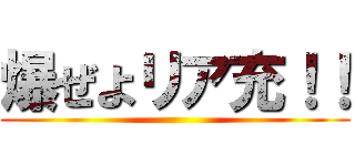 爆ぜよリア充！！ ()