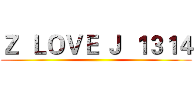 Ｚ  ＬＯＶＥ Ｊ  １３１４ ()