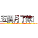 五個月了欸！ (attack on titan)