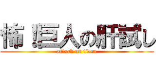 怖！巨人の肝試し (attack on titan)