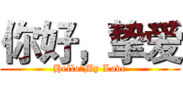 你好，挚爱 (Hello，My Love)