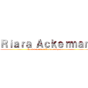 Ｒｉａｒａ Ａｃｋｅｒｍａｎ (Rank 1 in 201st Trainees Squad)