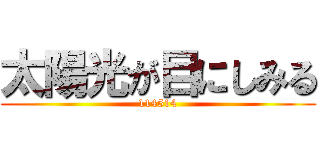 太陽光が目にしみる (114514)