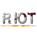 ＲＩＯＴ ()